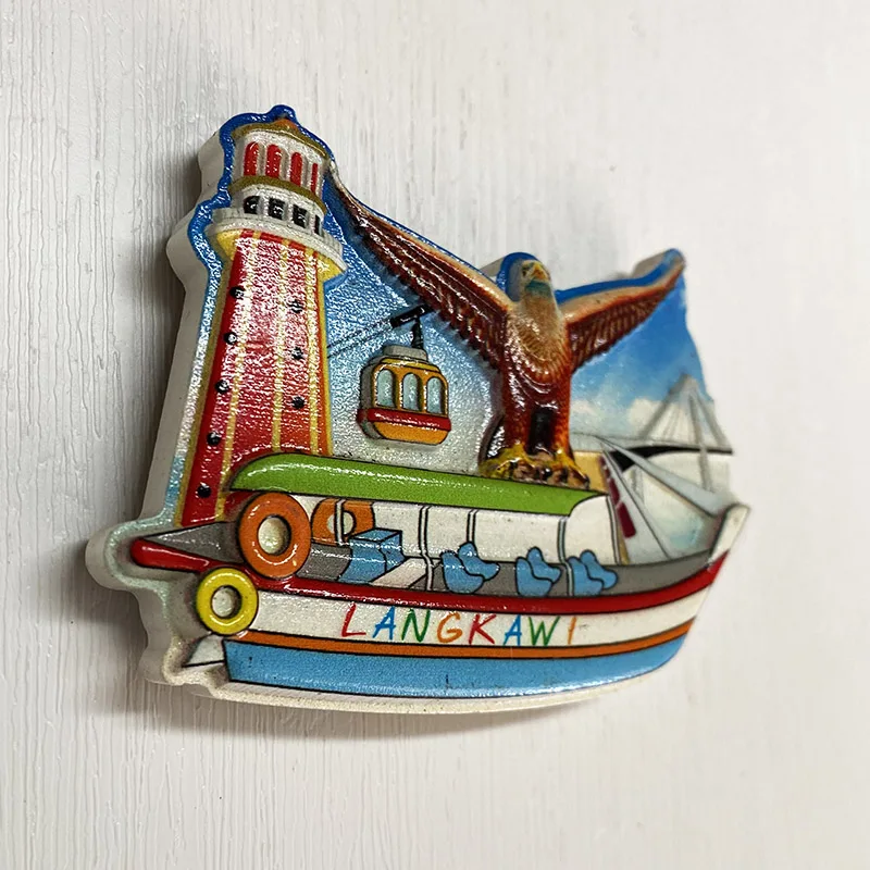 Langkawi Islands Refrigerator Sticker Tourist Souvenirs Malay Peninsula Creative 3D three-dimensional crafts home decoration sup