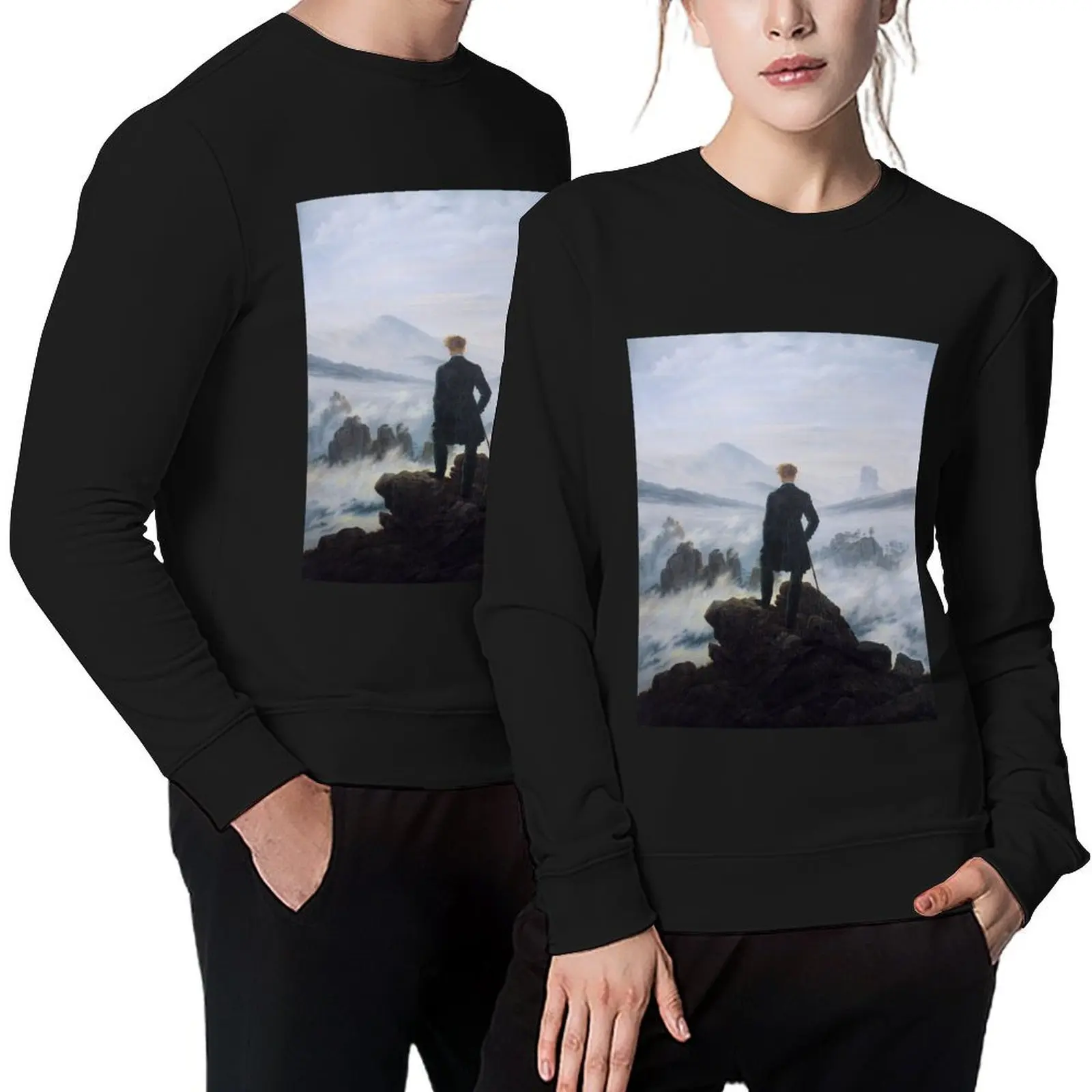 

Wanderer above the Sea of Fog - Caspar David Friedrich Pullover men's coat mens clothing men clothes autumn sweatshirt