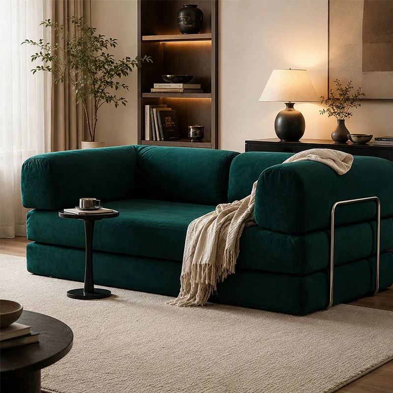 Corduroy Small Sofa Compressible Foldable 3 In 1 Sofa Bed Detachable Washable Living Room Bedroom Multi Functional Sleeping Bed