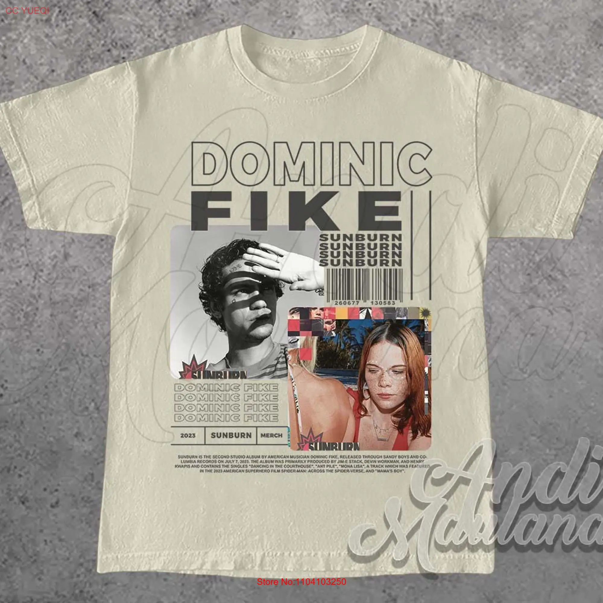 Limited DOMINIC FIKE Softstyle T Shirt Merch SUNBURN Album 90s Poster tee long or short sleeves