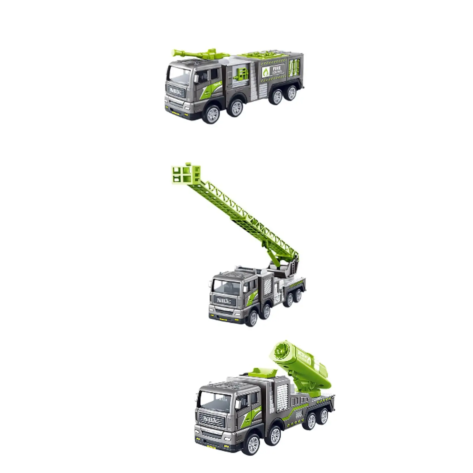

Pull Back Car Interactive Fire Engine Toys for Boys Girls Kids Children