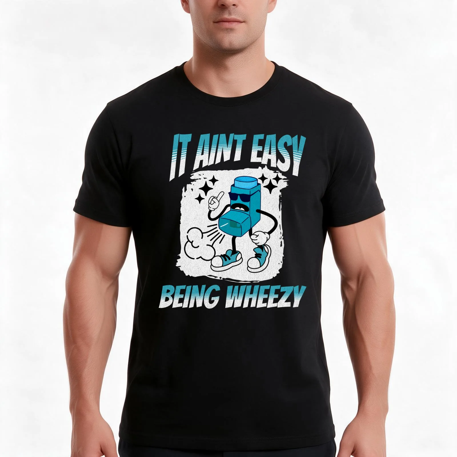 It Aint Easy Being Wheezy T-Shirt, Summer Casual Cotton Tee, Oversized Streetwear Tops, Vintage Graphic Print, Unisex Men Women