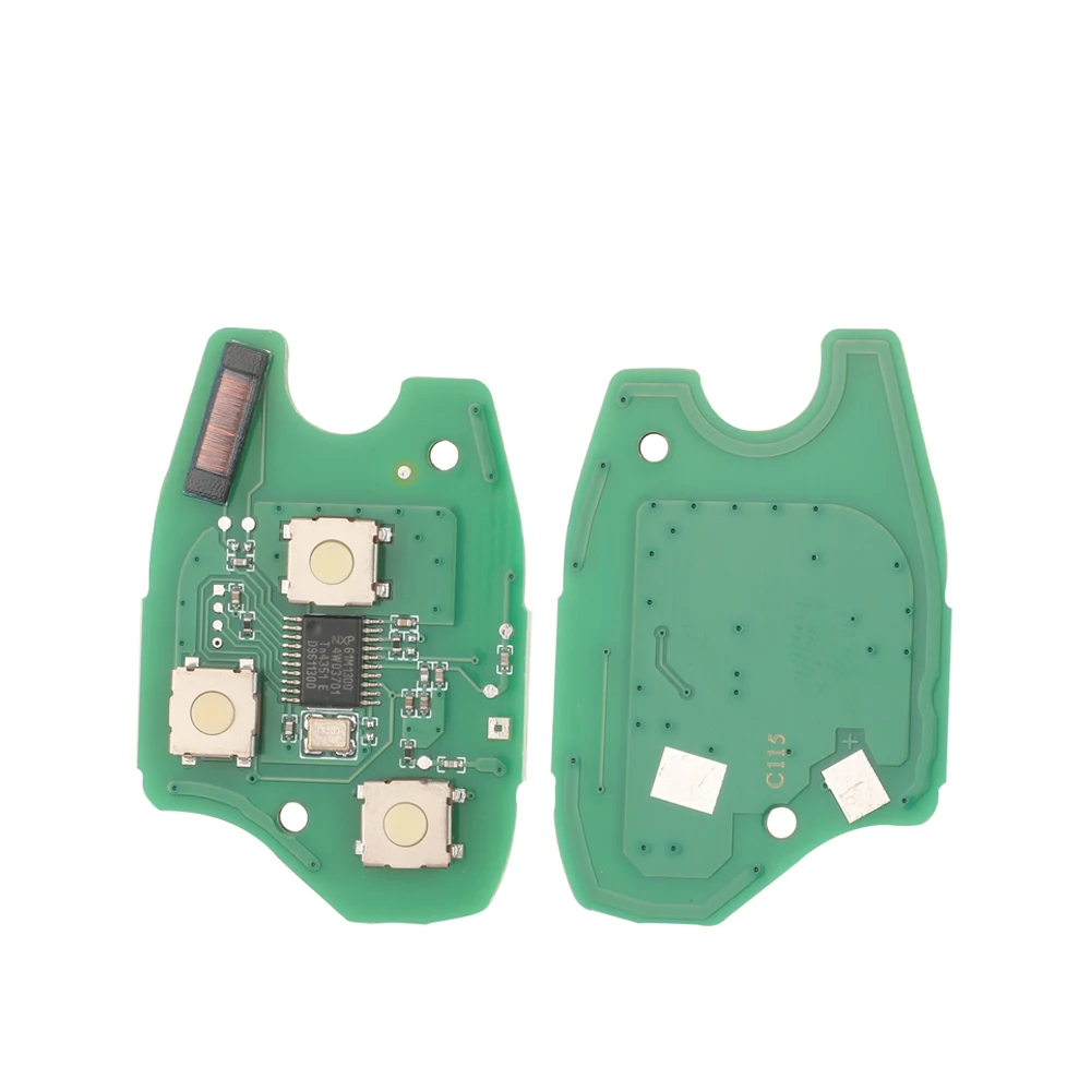 jingyuqin 2/3 Buttons Remote Car Key Circuit Board Fob 434Mhz 4A Pcf7952e/7946/7947 Chip For Renault Clio Scenic Kangoo Megane