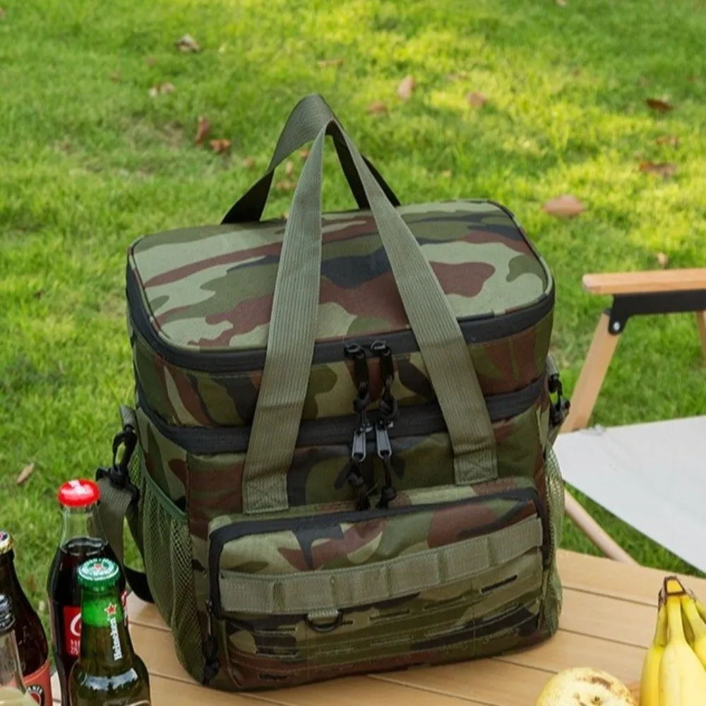 Portable Picnic Bag Large Capacity Fresh-keeping Lunch Bag Oxford Cloth Insulated Food Bag Outdoor