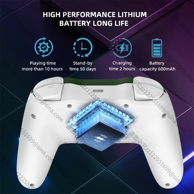 

Подходит для аксессуаров для контроллеров переключателей, беспроводной Bluetooth-вибрации HD в один клик Wake-up