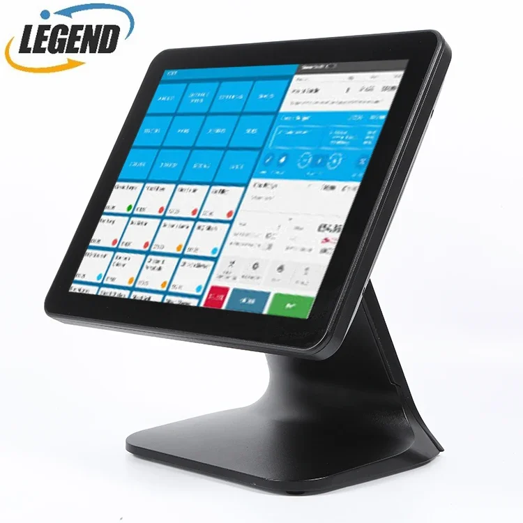 Latest S800 Point of Sale All in One Single / Dual Screen Pos Machine Wire Concealed Design New Pos Touch System