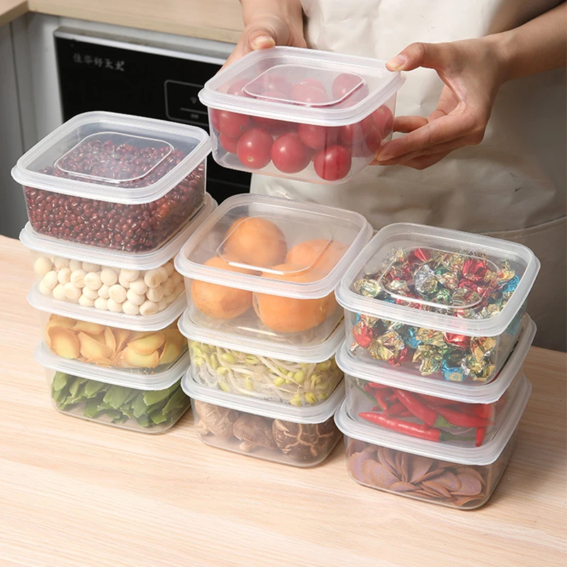 550ml Refrigerator Freezing Antibacterial Storage Box Frozen Meat Food-Grade Dedicated Classification Sealed Fresh-Keeping Box
