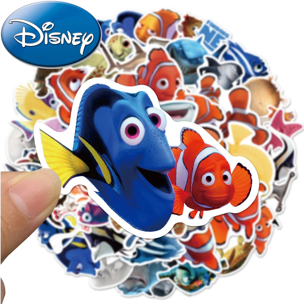 10/30/50pcs Disney Cartoon Movie Finding Nemo Stickers Funny Classic Kids Sticker Toy Stationery Laptop Phone Decals Decoration