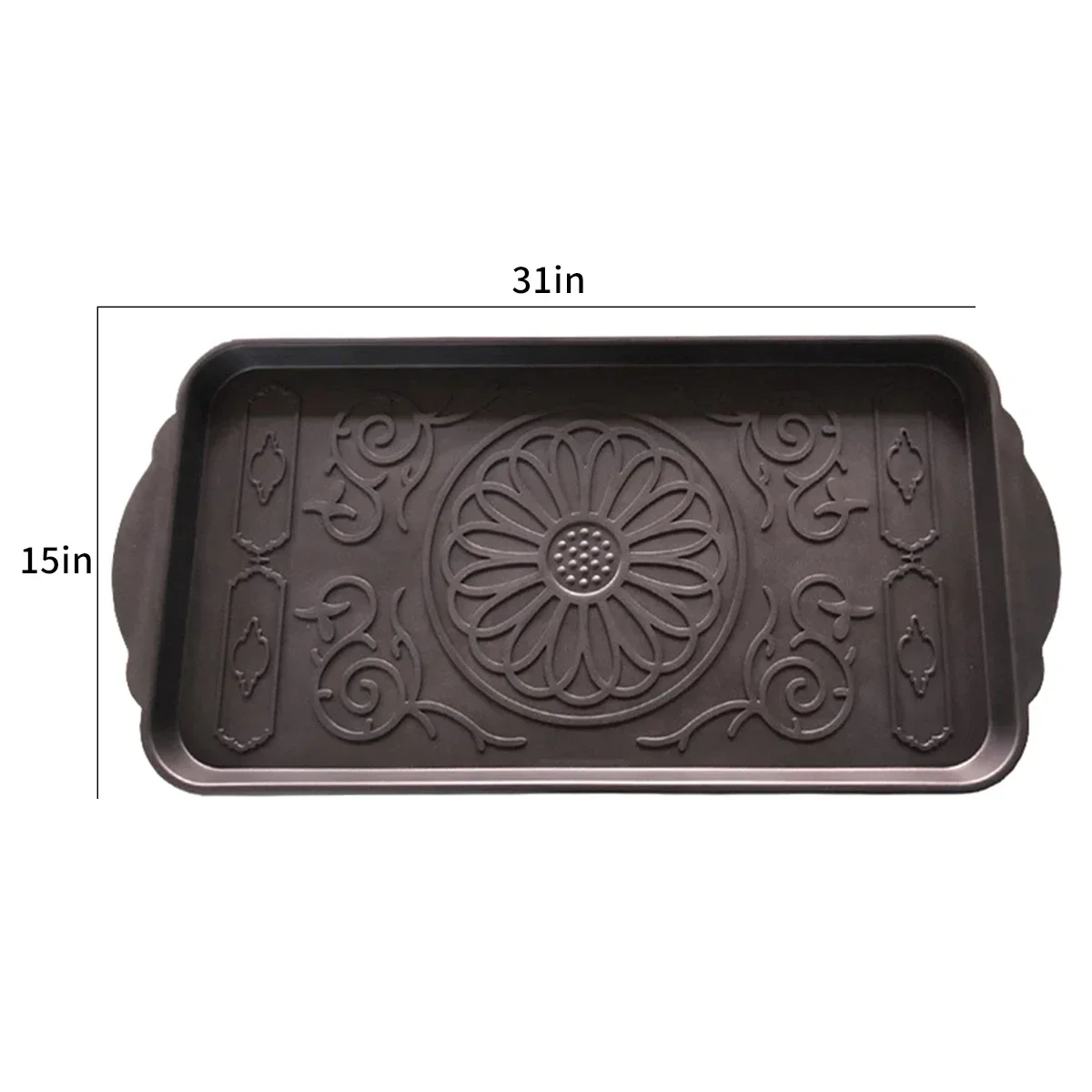 Plastic Shoe Tray, Multi-purpose Shoe and Boot Tray, Car Trunk Sundries Tray,Potted Pad Tray