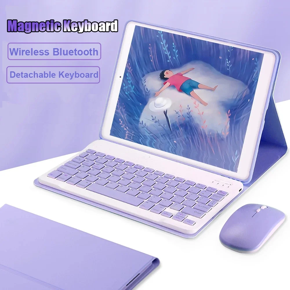 

Case with Keyboard for Lenovo Tab One 8.7" 2025 TB305XU Tab K9 8.7 Inch 2025 TB305FU Wireless Tablet Keyboard Cover with Mouse