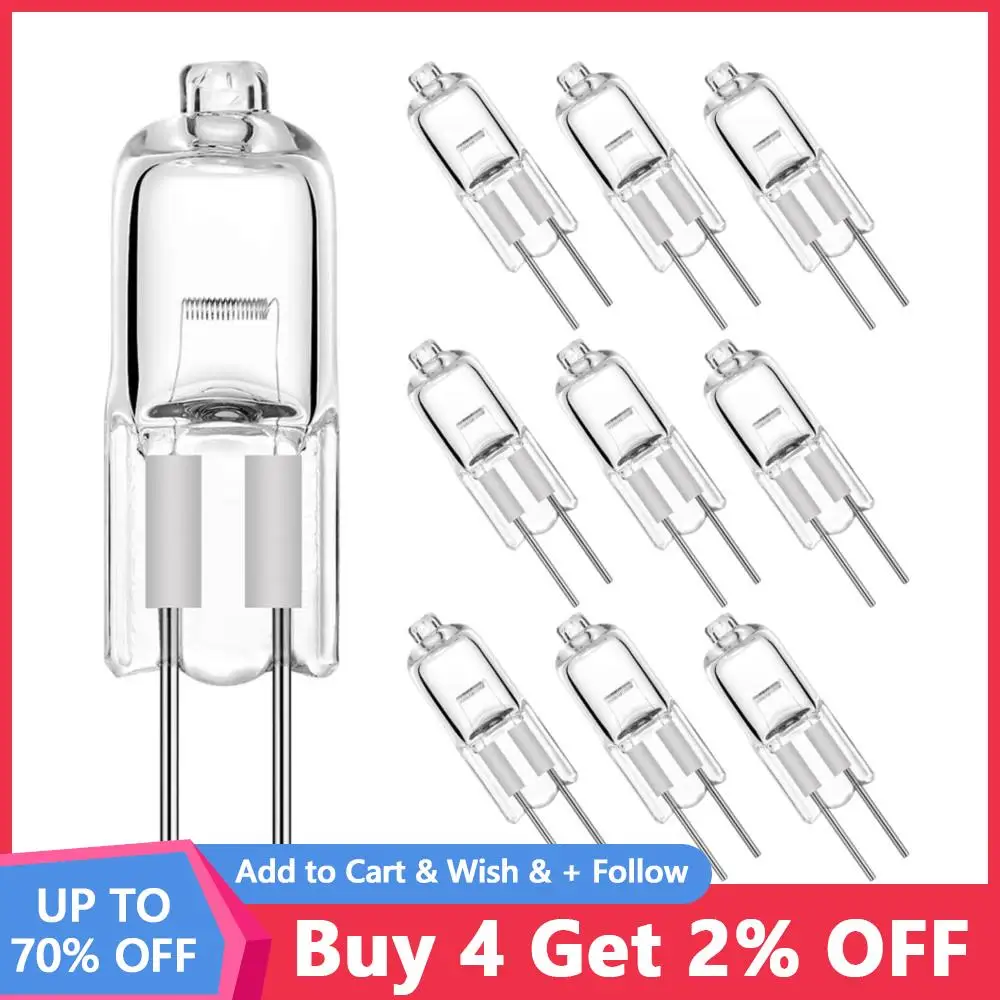 10pcs/lot Halogen Bulb G4 Halogen Led 12 volt lamp 10W 20W 35W 50w LED Light Warm White 2900K halogen Led light bulb G4 12v 20w