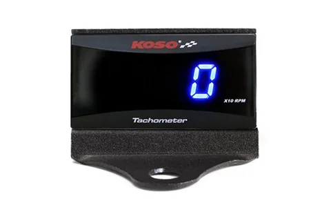Мини-измеритель оборотов Koso, цифровой квадратный ЖК-дисплей, счетчик часов, тахометр с кронштейном