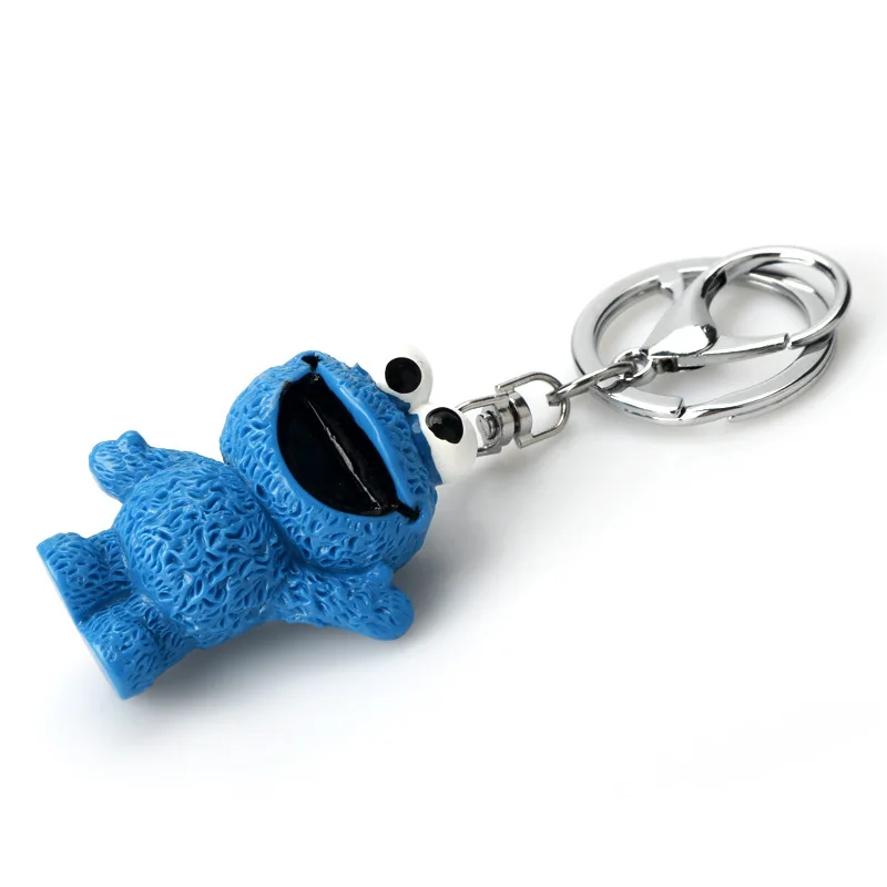 Sesame Street Sesame Street Keychain Cartoon Cute Emo Doll Cookie Monster Pendant