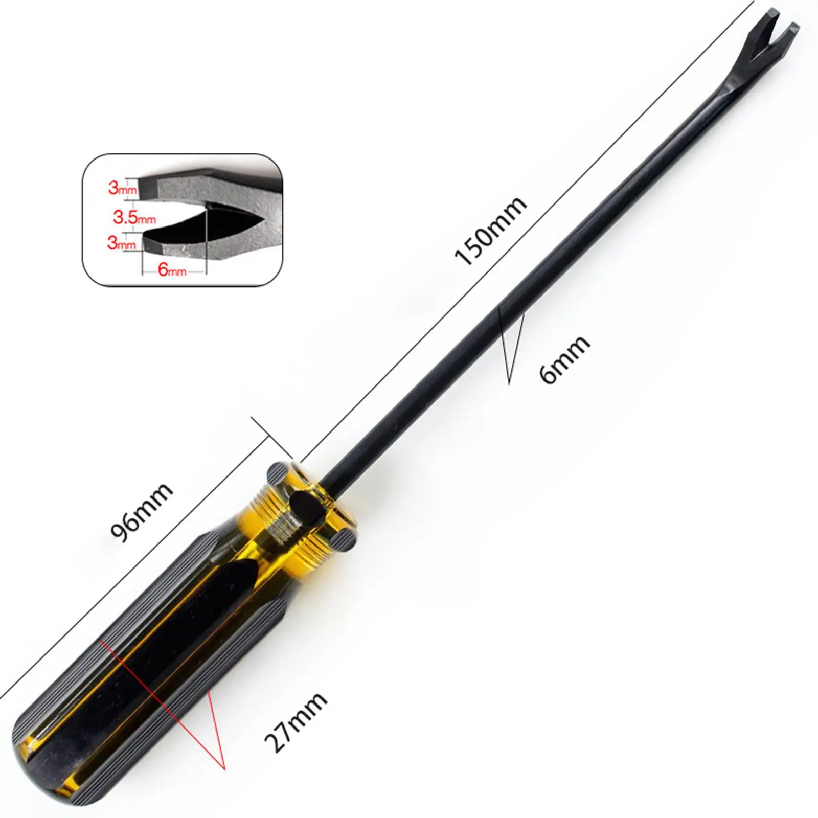 Upholstery Staple Lifter 4mm Handheld Rivet Remover Screwdriver Tool Pry Bar