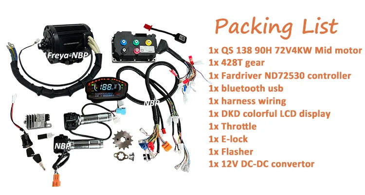 

QS 138 90H 72V 4000w Средний привод 428T Двигатель цепи-редуктора Fardriver ND72530 ND72680 для электродвигателя-концентратора мотоцикла Kir для ATV