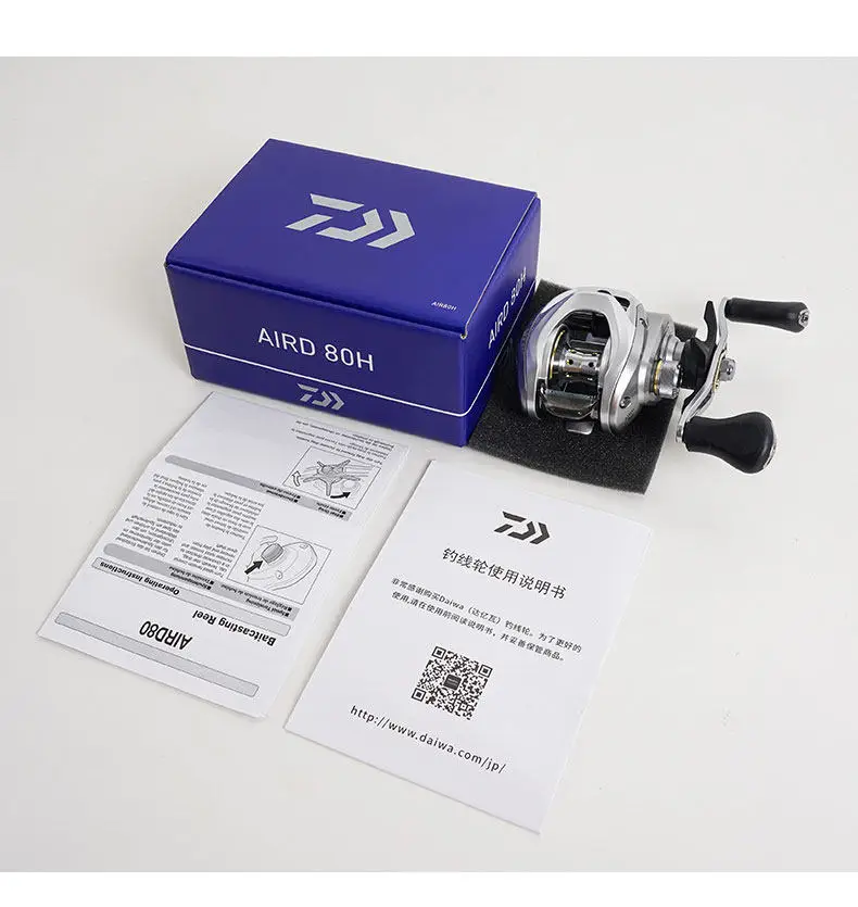 2026 NEUE DAIWA AIRD 80 Baitcast-Angelrolle 7+1BB MaxDrag 5KG Übersetzung 7,5:1 Baitcast-Rollen Salzwasser-Angelrolle – Detail 9