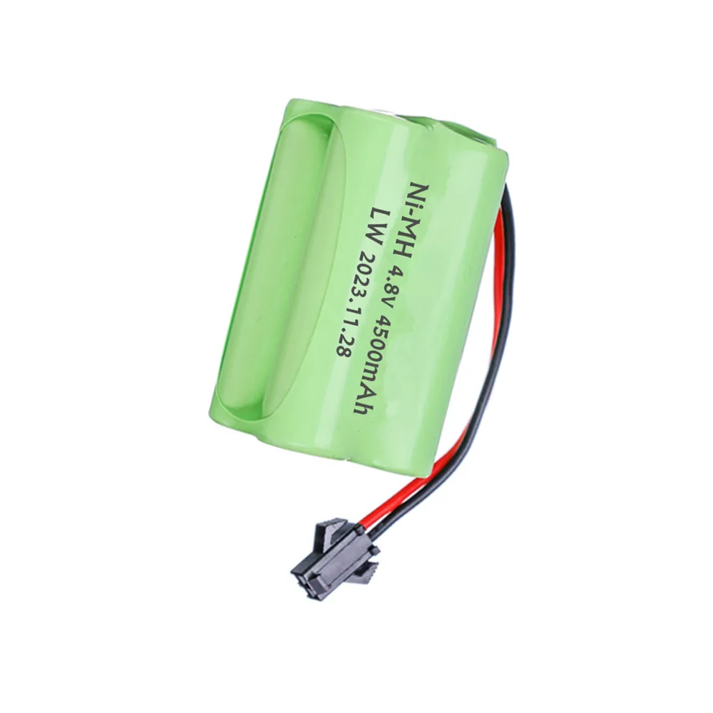 Аккумулятор NiMH 4,8 В 4500 мАч для игрушечных машинок на радиоуправлении, танки, роботы, пистолеты 4 хaa 4,8 в, аккумуляторная батарея для радиоуправляемых лодок