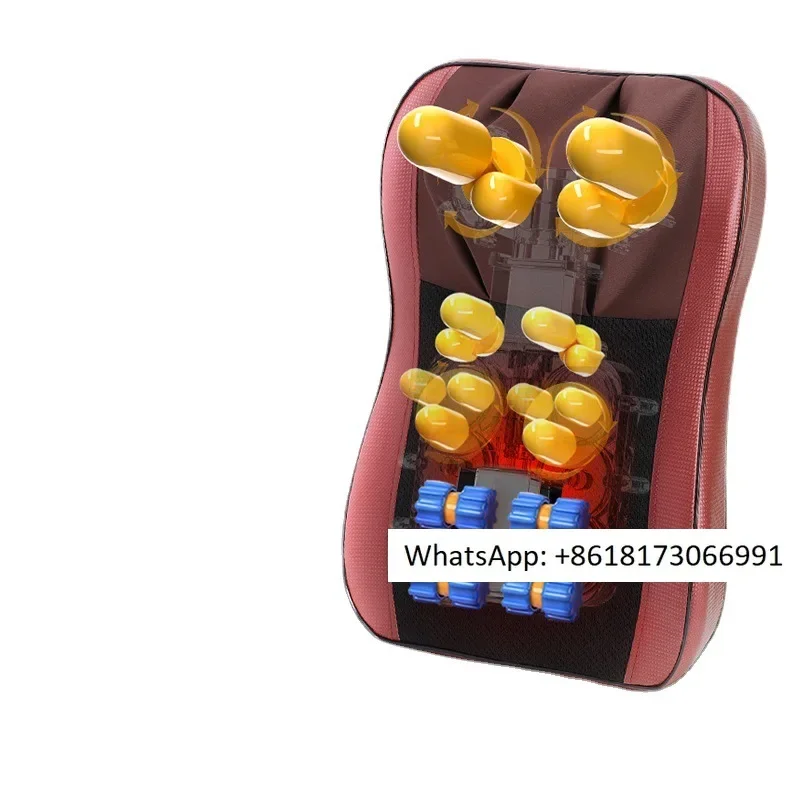 Massage cushion, waist, shoulder, neck, waist, neck, cervical spine, back, full body massage, hot compress, home multifunctional