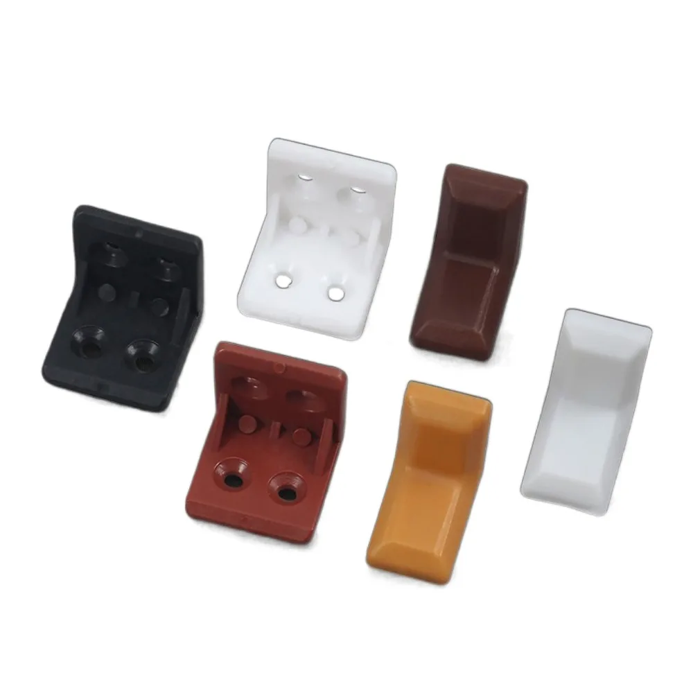 10PCS Nylon Plastic Corner Code 90 Degree Angle Retainer Laminate Clothe Cabinet Reinforcement Connector Hardware Accessories