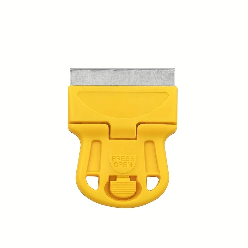 قطعة واحدة من مكشطة صغيرة لإزالة الشارات والملصقات وبقايا الغراء القديمة وماصق غشاء نافذة السيارة - قم بتقشير الطلاء والملصقات بسهولة #6