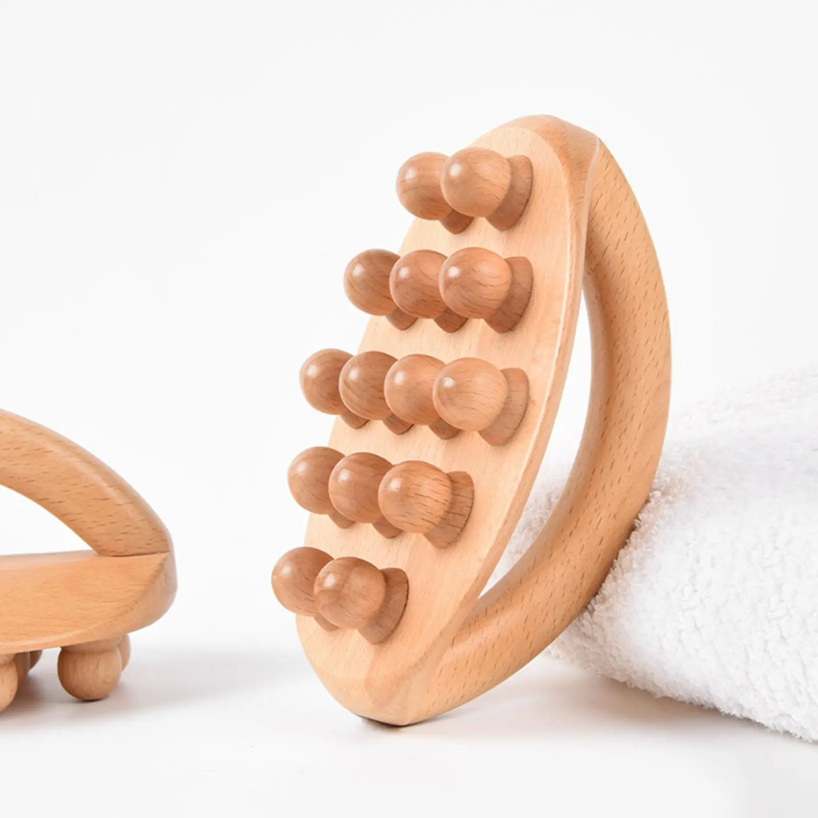 

Wooden Scraping Massage Brush Tool Smooth Edge Gifts Handheld Massager for Back