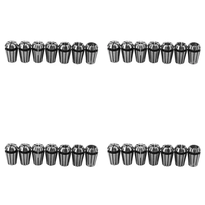 A27F-28Pcs 1-7Mm ER11 Spring Collet For CNC Workholding Engraving & Milling Lathe Tool