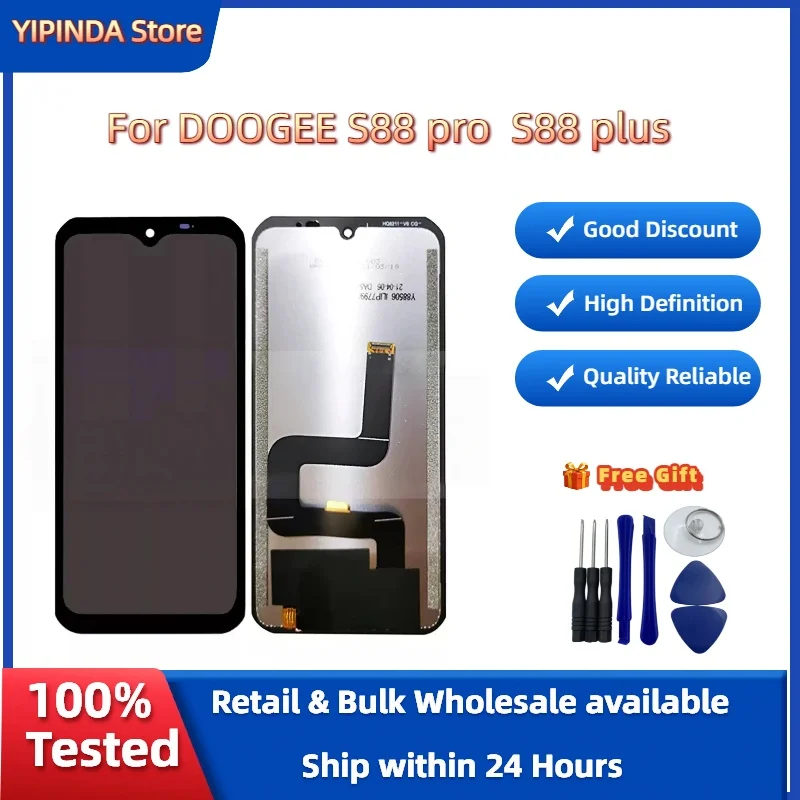 Replacement LCD isplay For Doogee S88pro S88plus Rugged Smartphone Touch Screen Assembly Complete Digitizer
