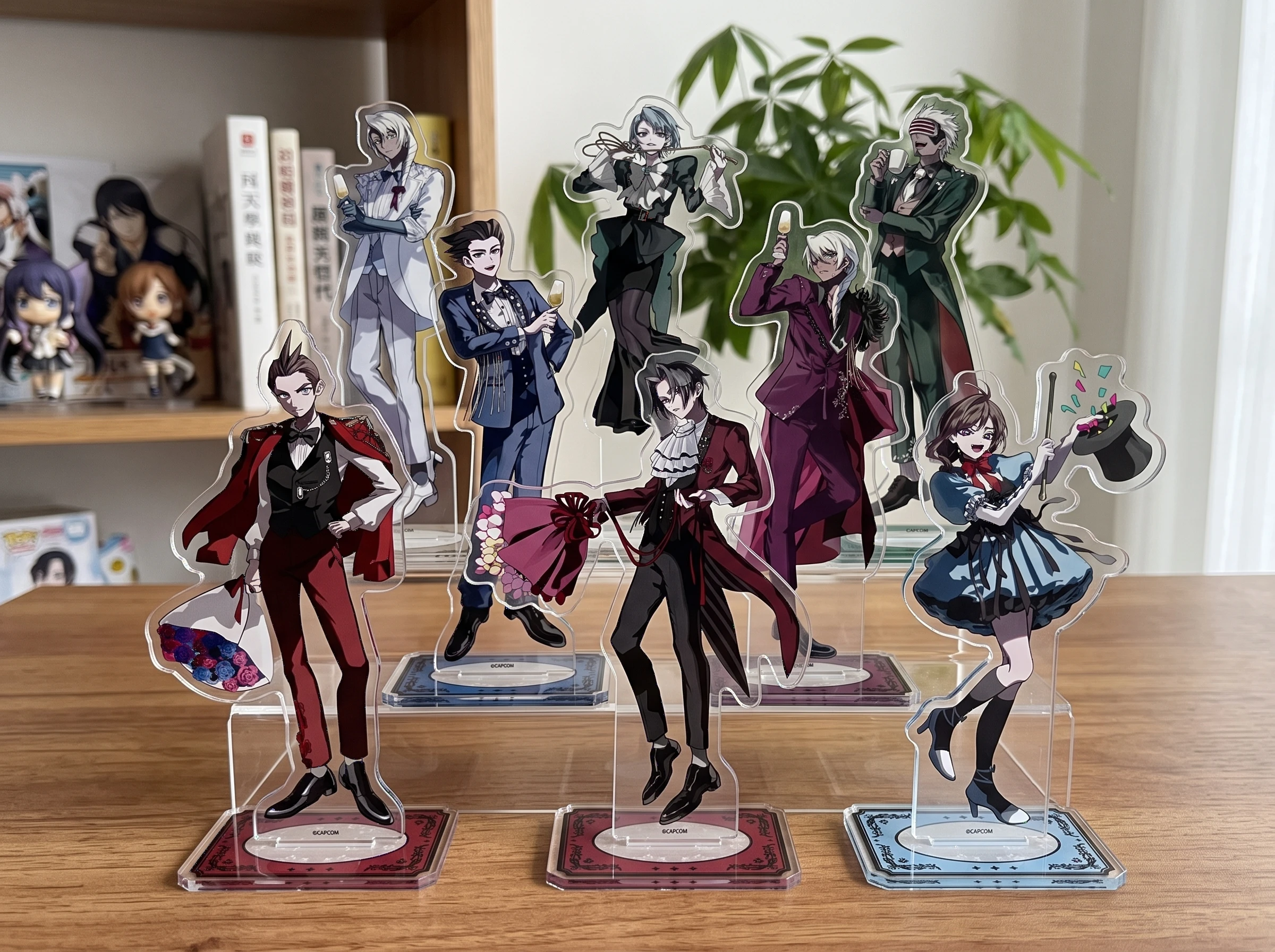 Ace Attorney Phoenix Edgeworth Godot Franziska Apollo Trucy 15cm Anime Acrylic Stand Figure Desktop Decoration Keychain Model