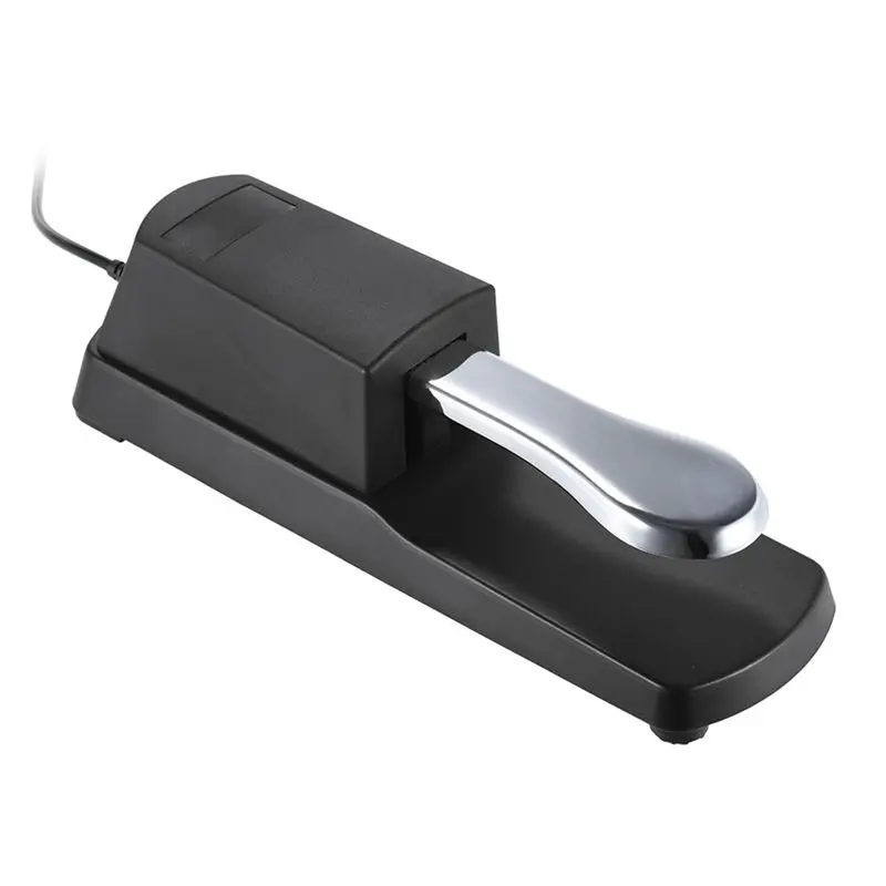 b68b-5x-sustain-damper-pedal-for-roland-electric-piano-keyboard-electronic-piano-sustain-pedal-with-1-4-jack-chrome-plated