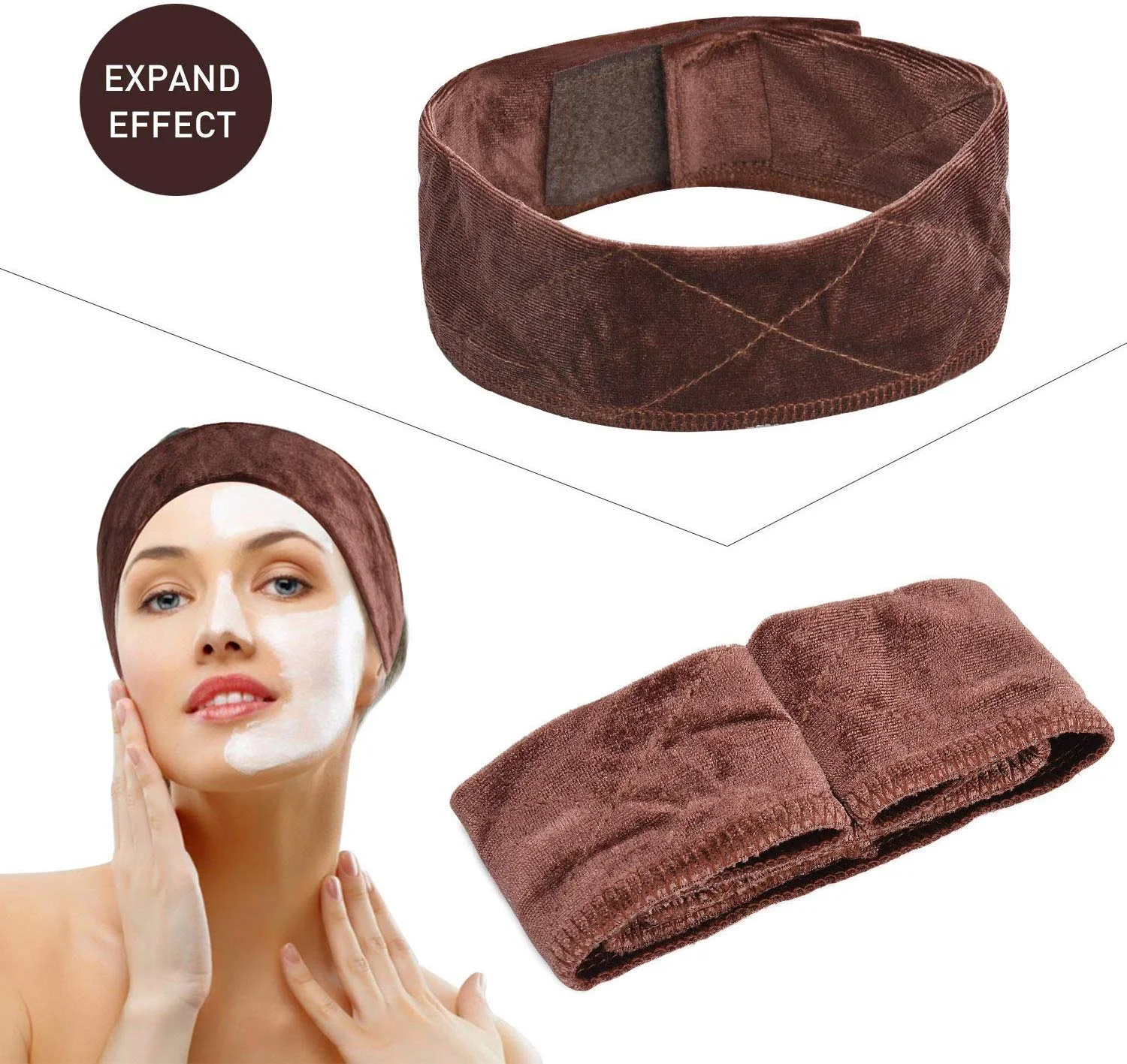 Velvet Wig Grip Band Non Slip Wig Gripper Headband for Keeping Wigs Adjustable Hair Band For Lace Frontal Brown Beige Black
