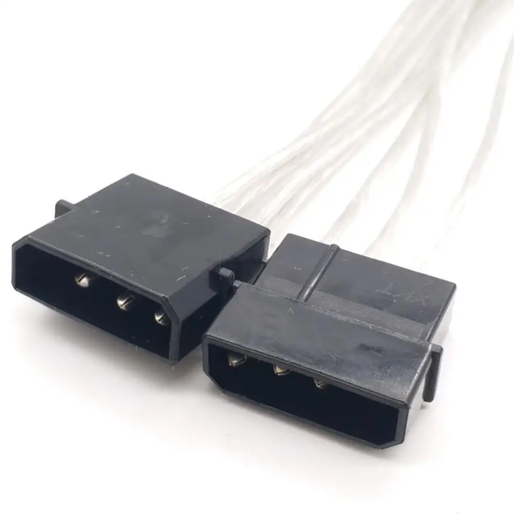 4Pin คู่กับ8Pin การ์ดวิดีโอตัวผู้ตัวเมียสายไฟ8ขา PCI Express TO DUAL 4 PIN Molex กราฟิกการ์ดเชื่อมต่อกับสายไฟ