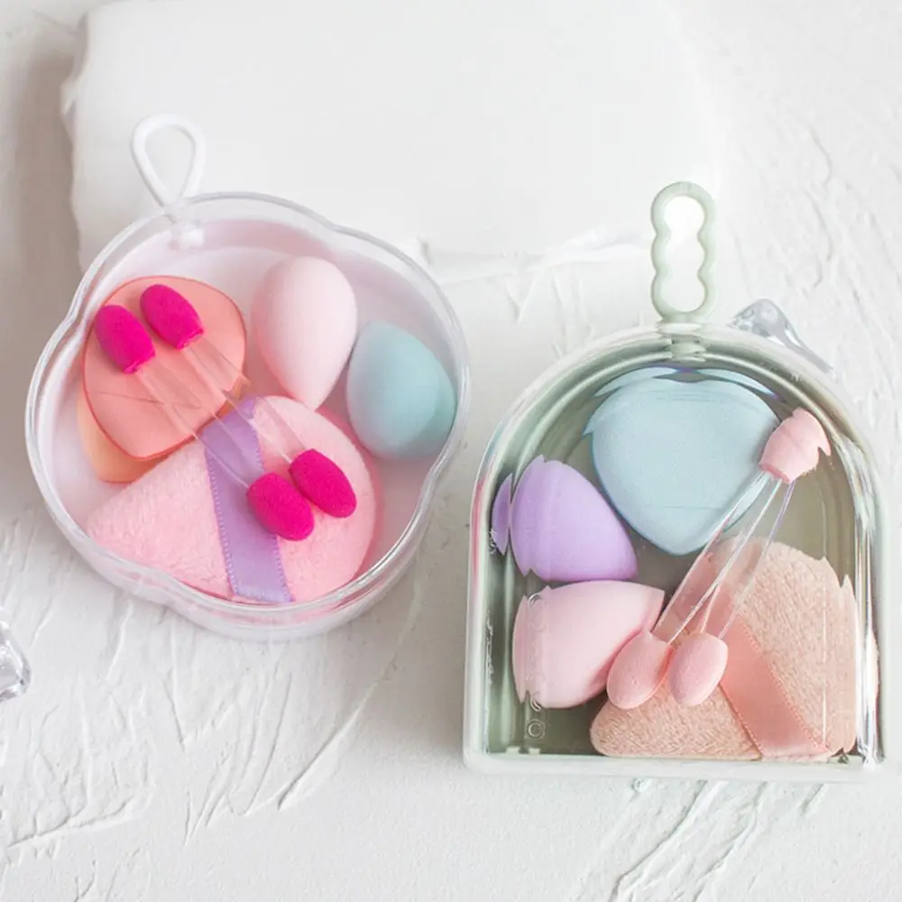 Ensemble de 3 boîtes de 8 éponges de maquillage 8 en 1, mini-éponges de beauté respirantes, ensemble d'éponges multifonctionnelles, éponge de voyage, éponge cosmétique, crème pour le visage