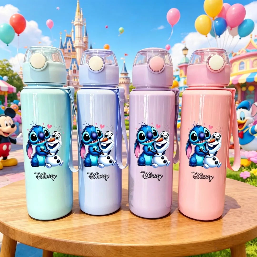 

Бутылка для воды с 3D-принтом в виде мультяшного рисунка, прочная, многоразовая, модная, милая, устойчивая к выцветанию, легкая, оригинальная, для путешествий