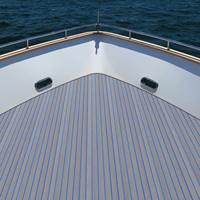 EVA Foam Teak Boat Mat Marine Floor Self-Adhesive Decking Yacht EVA Anti Slip Wooden Boat Deck Mat - Gray+blue Stripe