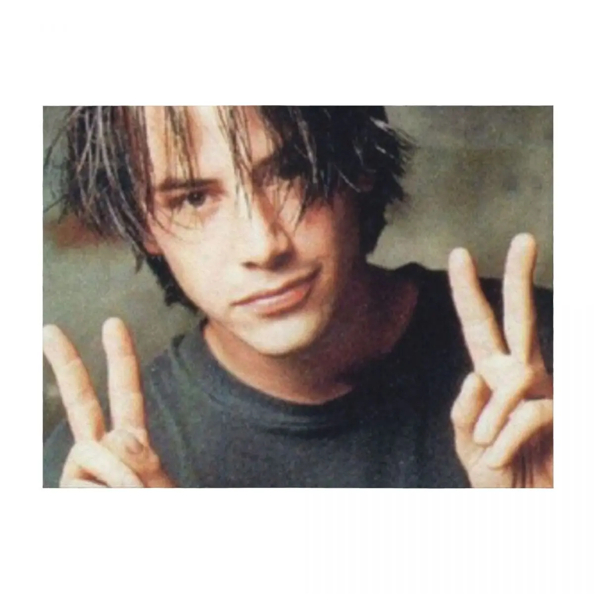 

Peace Sign Keanu Throw Blanket Beautifuls Large Decorative Beds bed plaid Blankets