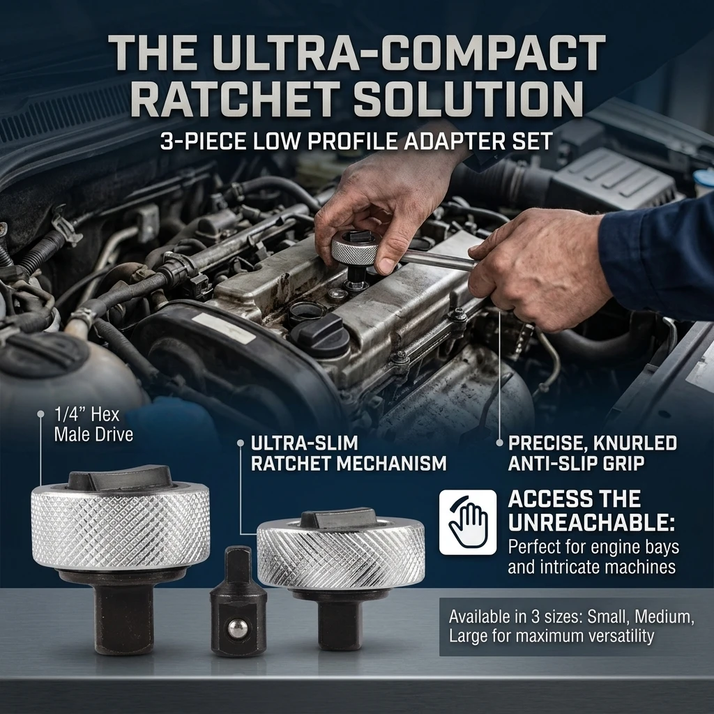 1/4 3/8 1/2 Ratchet Wrench Palm Drive Ratchet Set Thumbwheel Finger Ratchet Wrench Portable Reversible Ratcheting Finger Socket