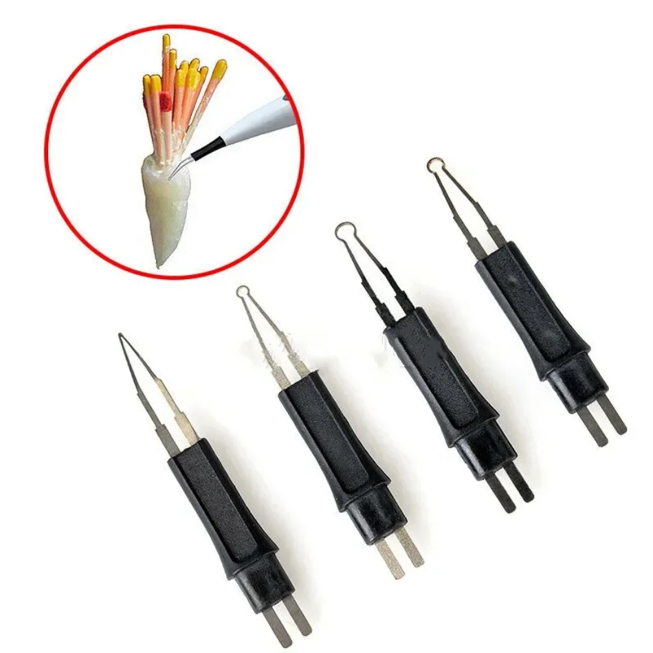 4Pcs/Set Gutta Tip Cutter Blade Heating Pen Hot Melt Needle Oral Fuse Head Set of Four Cutting Hot Melt