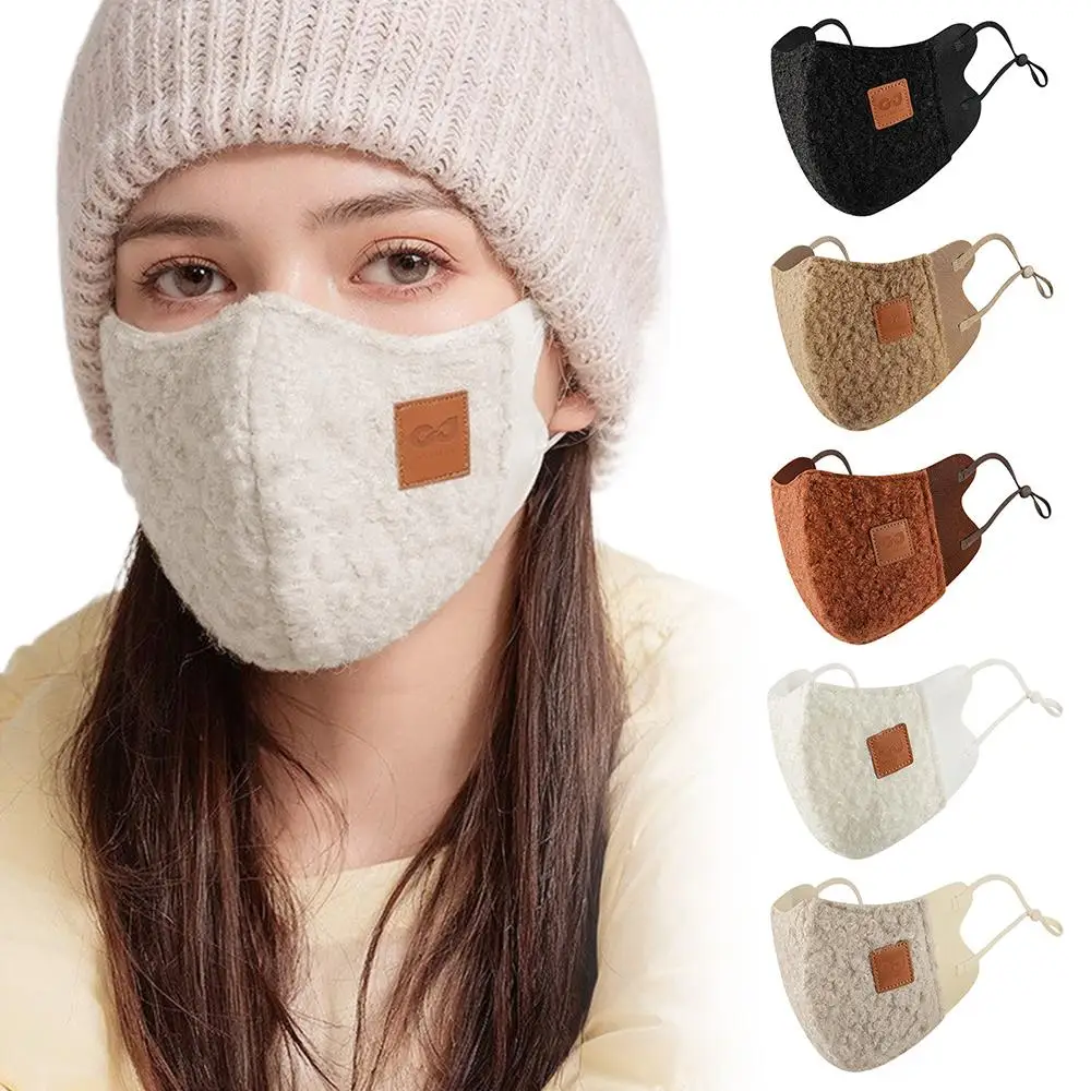

Three-Dimensional Windproof Winter Fleece Face Mask Storage Heat Outdoor Cycling Face Protector Warm Slimming Face Mask