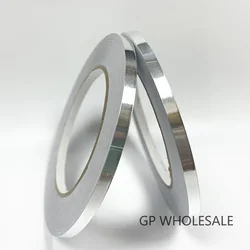 wholesales 10PCS/lot 6mm* 40 meters *0.06mm thick Single sided Adhesive Aluminum Foil Tape for EMI Shielding