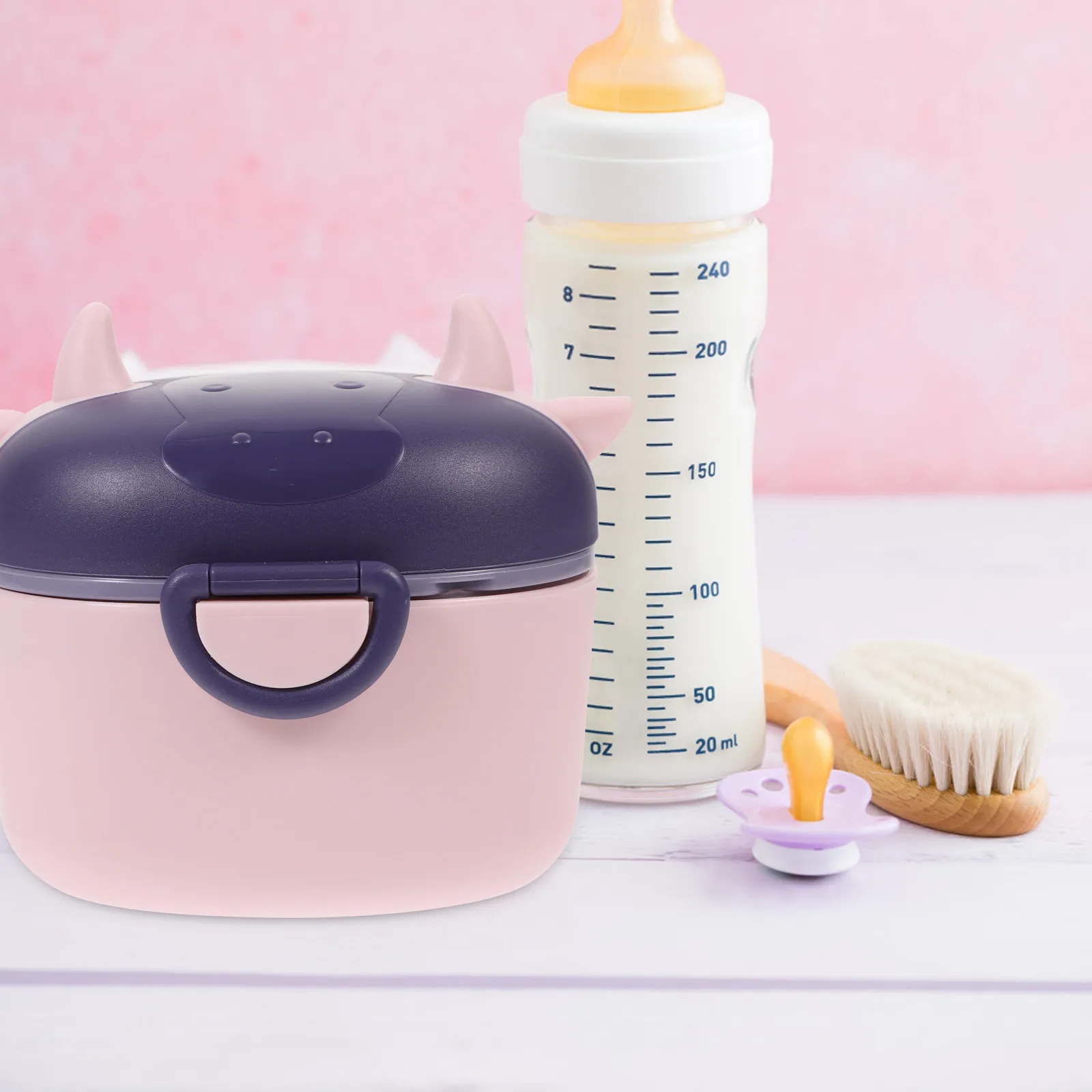Milk Powder Storage Container Double Layer Portable Travel Scoop Design Leak Proof Food Box Milk Powder Container