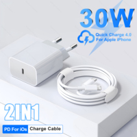 PD 30W USB C Phone Charger For Apple iPhone 14 13 12 11 Pro Max Mini X XR XS 7 8 Plus SE Fast Charging Type C Cable Accessories