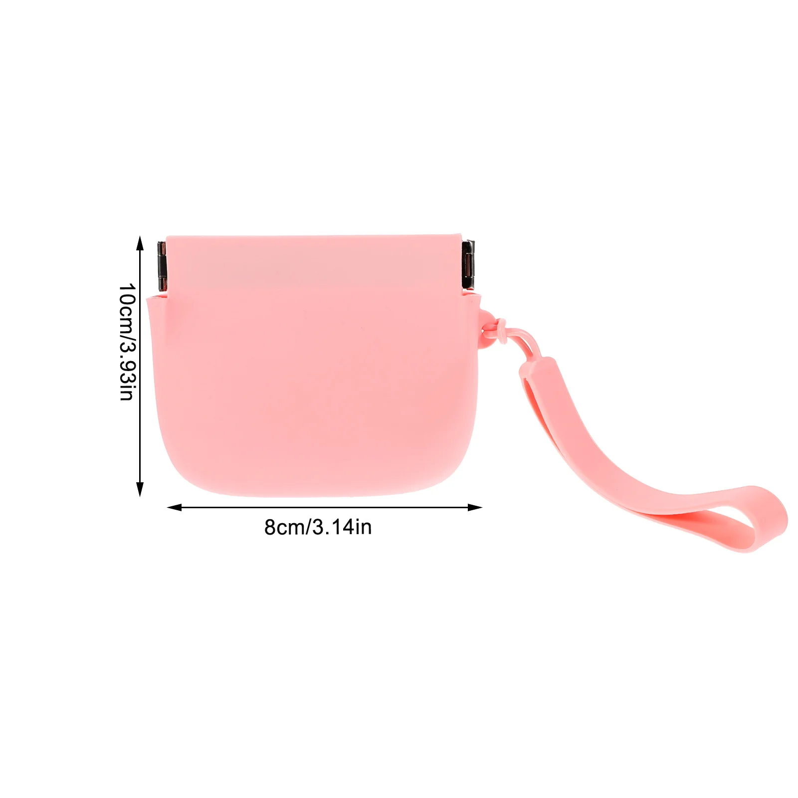 Borsa piccola con chiusura automatica Borsa portatile piccola in silicone Borsa da donna per riporre il trucco Cuffia Organizzatore di cavi per monete Borsa con chiusura automatica