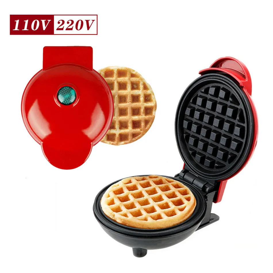 Eggette Machine Pan Breakfast Waffle Molds Mini Waffle Pot Egg Cake Oven Mini Electric Waffles Maker Bubble Egg Cake Oven