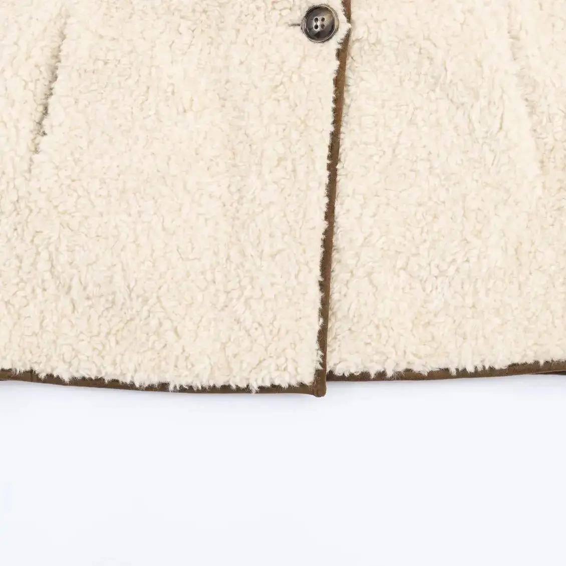 DiYiG femme 2025 hiver nouvelle mode polaire fausse fourrure effet veste tout Match col rond bouton à manches longues veste d'extérieur Mujer