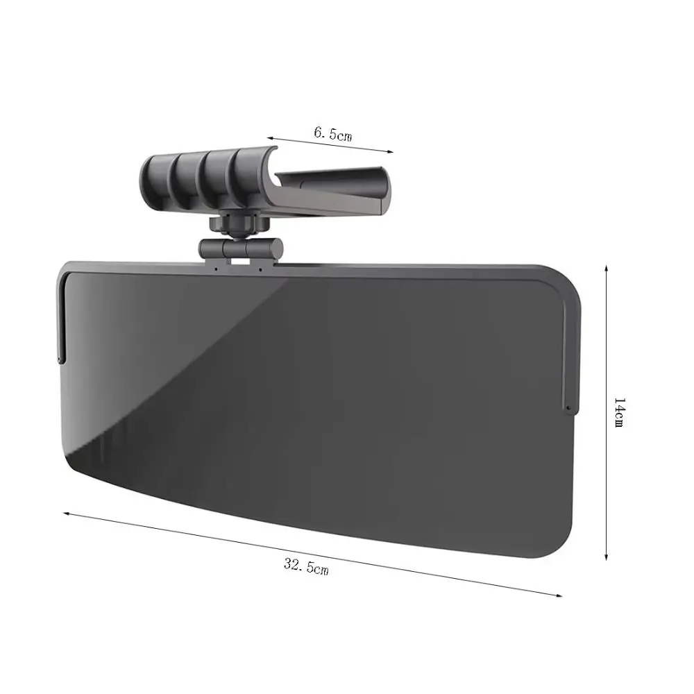 360-Degree Adjustable Car Sun Visor Extender Large Polarized Car Sunshade Extender Secure Buckle Attachmen UV400 Protection 6