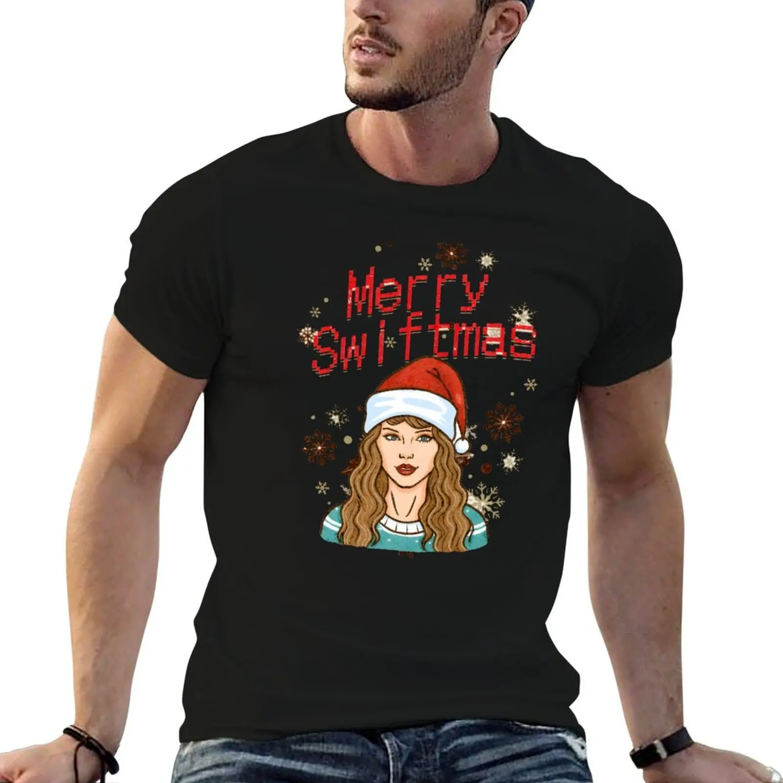 

Merry Swiftmas funny holidays gift idea for swifty men women girl christmas tree farm T-Shirt essential t shirt T-Shirt