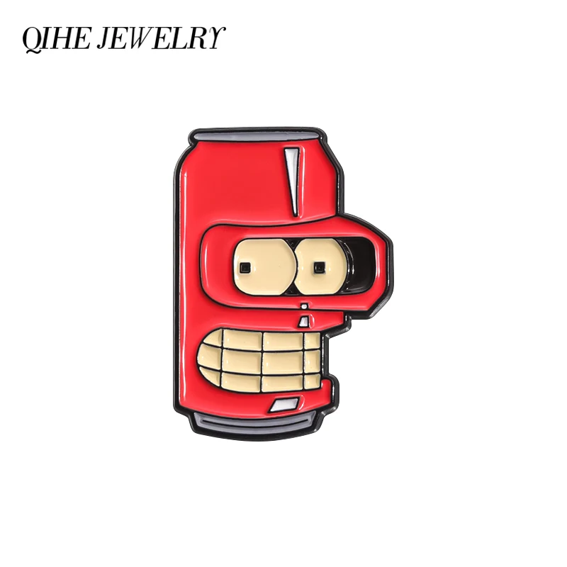 Komödie Anime Emaille Pin Cartoon Roboter Revers Abzeichen Manga Broschen für Revers Rucksack Abzeichen Modeschmuck Zubehör Geschenke