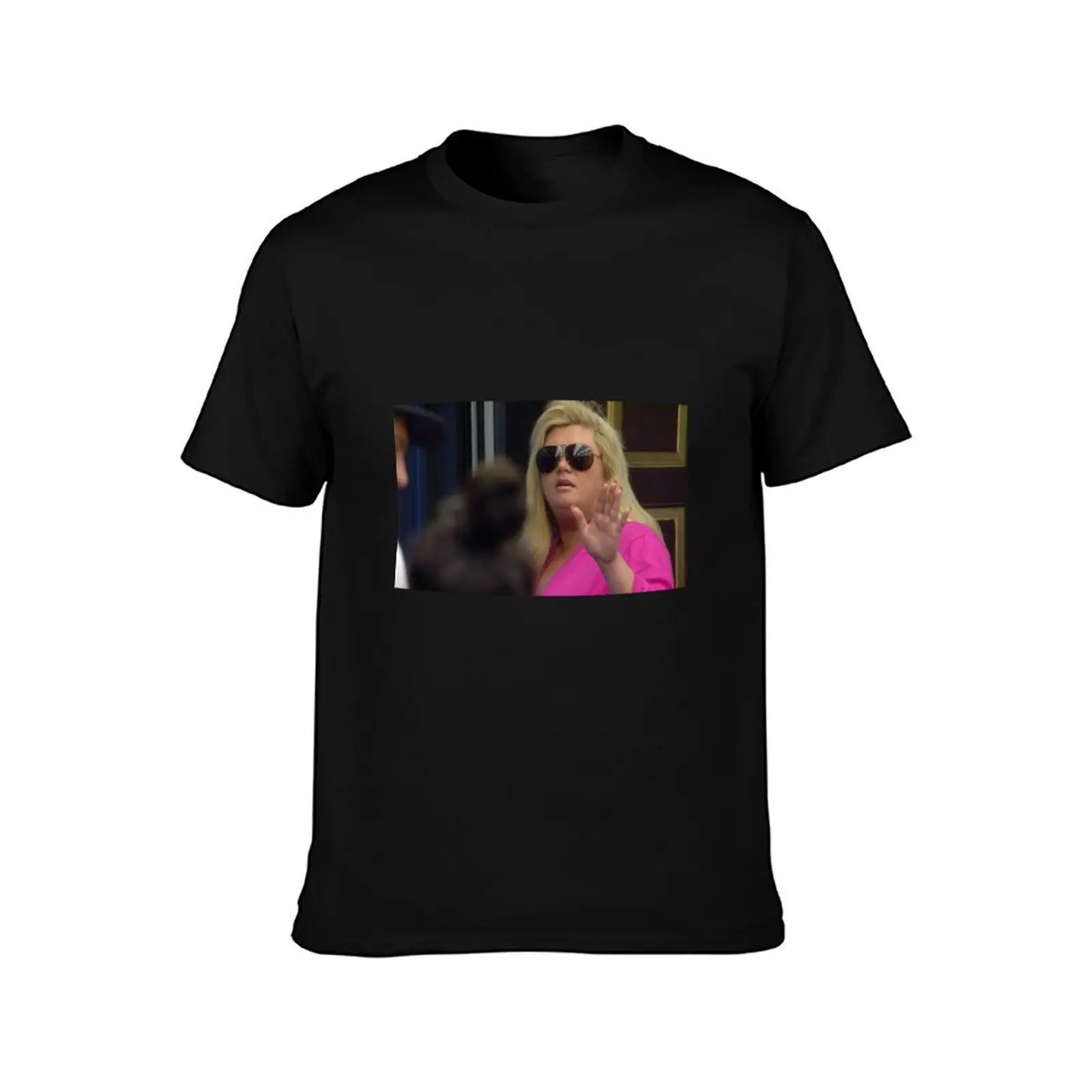 Gemma Collins Mood T-Shirt, Summer Casual Cotton Tee, Oversized Streetwear Tops, Vintage Graphic Print, Loose Fit Short Sleeve