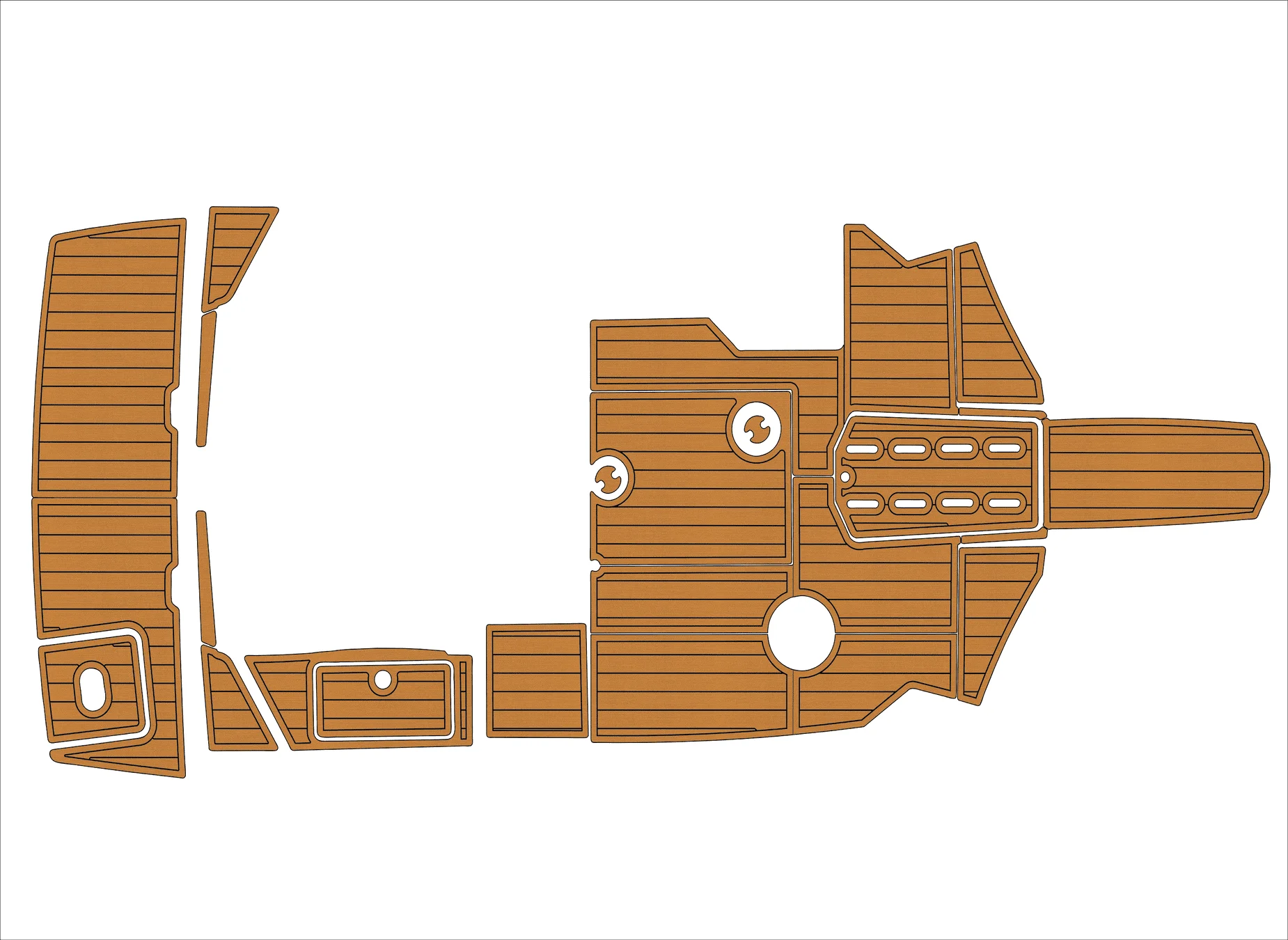 

Нескользящий коврик из морского искусственного тикового EVA — 2012-2014 Four Winns 210 Horizon, самоклеящаяся подушка для палубы лодки 1/4 дюйма (6 мм) для кокпита и палубы