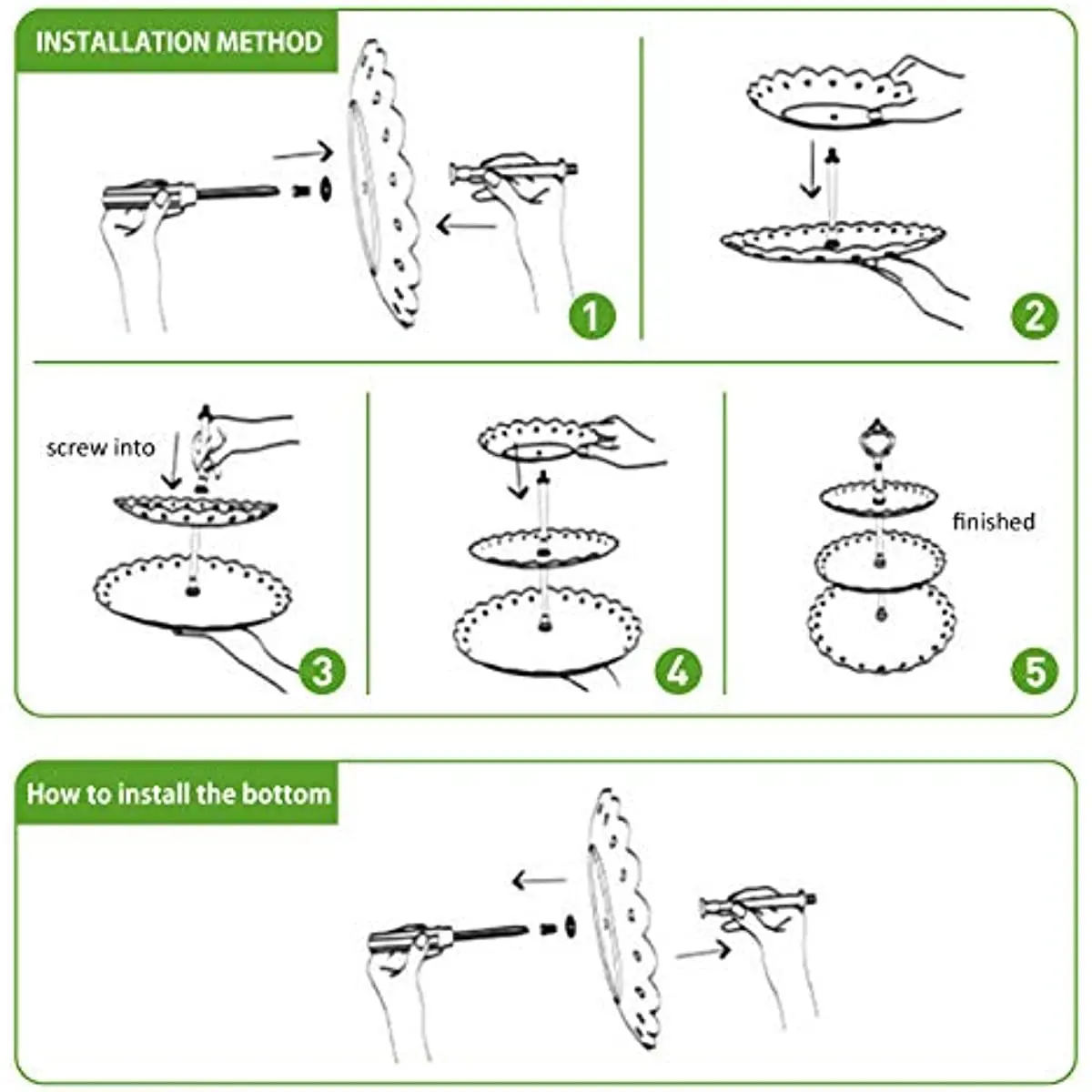 New Metal Stand DIY Three-Layer Fruit Plate Frame Stand Snack Stand for Resin Mold Art Supplies